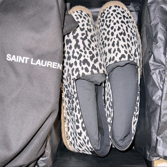 Saint Laurent Animal Print Espadrille - Picture 2 of 13